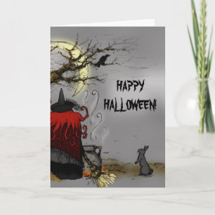 FAMILIAR HALLOWEEN CARD