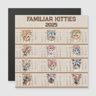 Familiar Kitties 2025 Magnetic Card