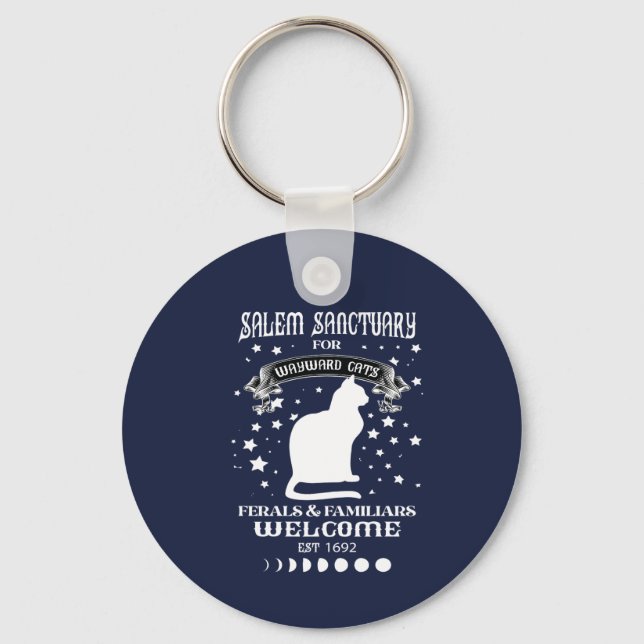 familiars cat lovers design  key ring (Front)