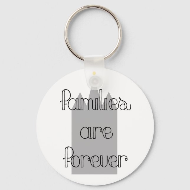 families are forever mormon lds temple key ring (Front)