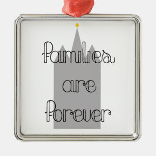families are forever mormon lds temple metal tree decoration