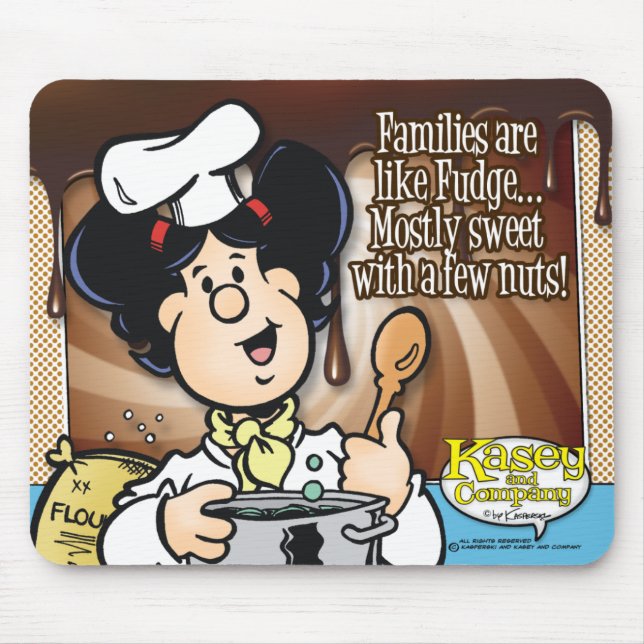 Families Are Like Fudge Mouse Mat (Front)