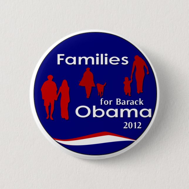 Families For Barack Obama 2012 6 Cm Round Badge (Front)