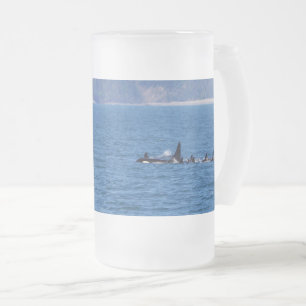 Families Stick Together Frosted Glass Beer Mug