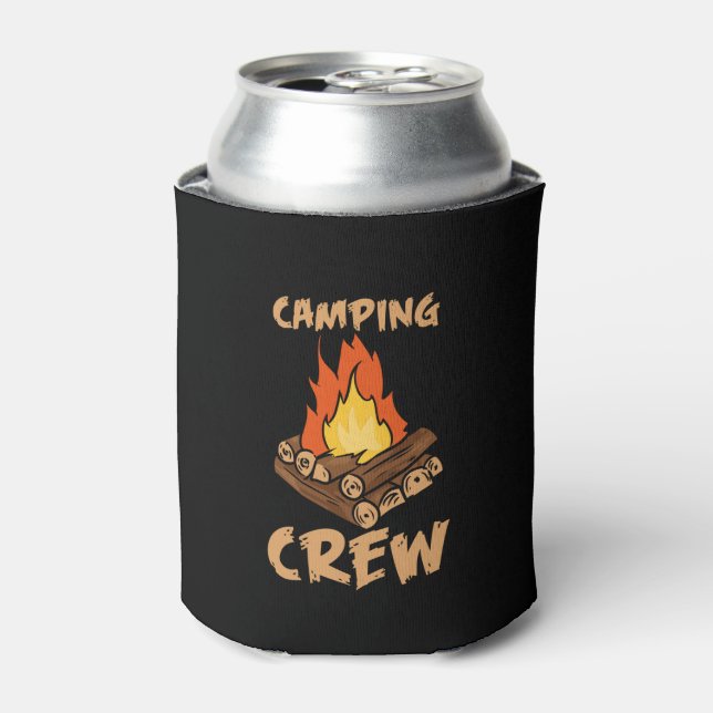 Familiy Camping - Camping Crew Can Cooler (Can Front)