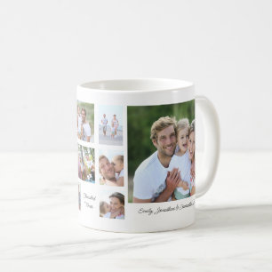 Family 12 Photo Collage Sentimental Quotes Name Coffee Mug