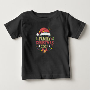 Family 2024 Christmas Matching Outfits Team Santa Baby T-Shirt