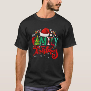 Family 2024 Christmas Squad Matching Pajamas Santa T-Shirt