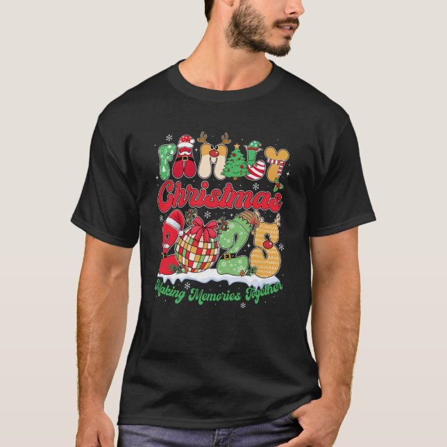 Family 2025 Christmas Team Santa Elf Squad Matchin T-Shirt (Front)