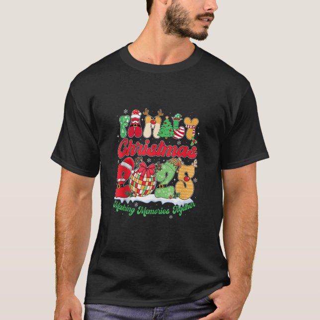 Family 2025 Christmas Team Santa Elf Squad Matchin T-Shirt (Front)