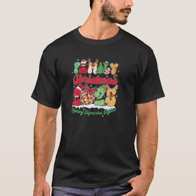 Family 2025 Christmas Team Santa Elf Squad Matchin T-Shirt (Front)