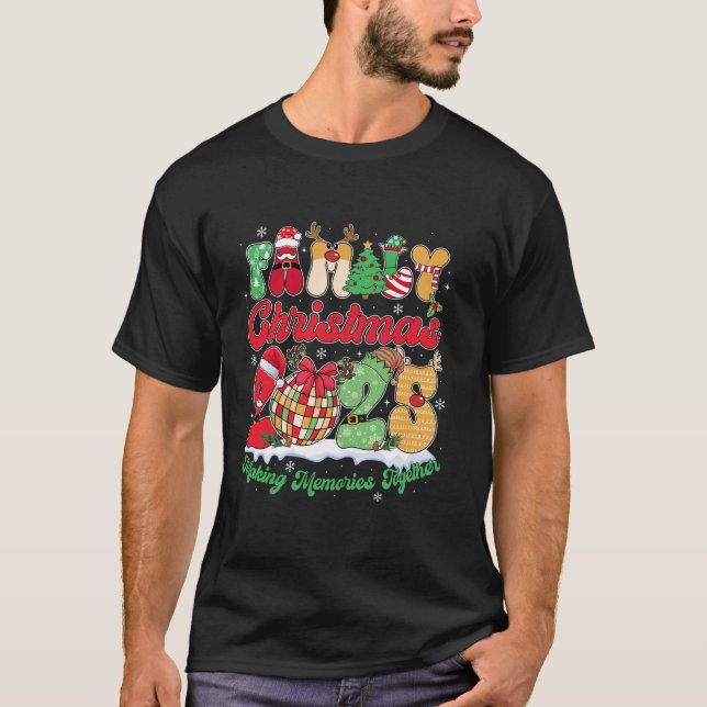 Family 2025 Christmas Team Santa Elf Squad Matchin T-Shirt (Front)