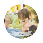 Family 2 Photo Christmas Holiday Script Modern