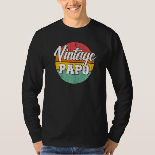 Family 365 Vintage Papo Father's Day Grandpa T-Shirt