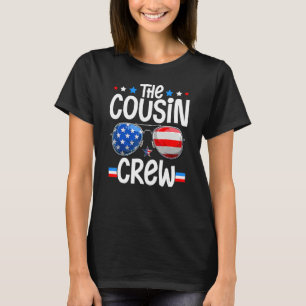 Family 4th Of July Ing Cousin Crew American Flag T-Shirt