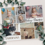 Family 8 Photo Collage With Text  Jigsaw Puzzle<br><div class="desc">Fun two text box option. Change to say whatever you want with the easy to use design template. 8 multiple photo personalised puzzle design. upload your own family photos. Great for birthday,  Christmas,  fathers day,  mothers day,  or other special gift occasion.</div>