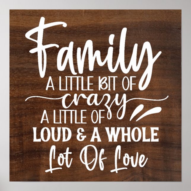 Family A Little Bit Of Crazy Poster (Front)