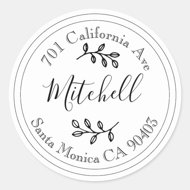 family address envelope seal (Front)