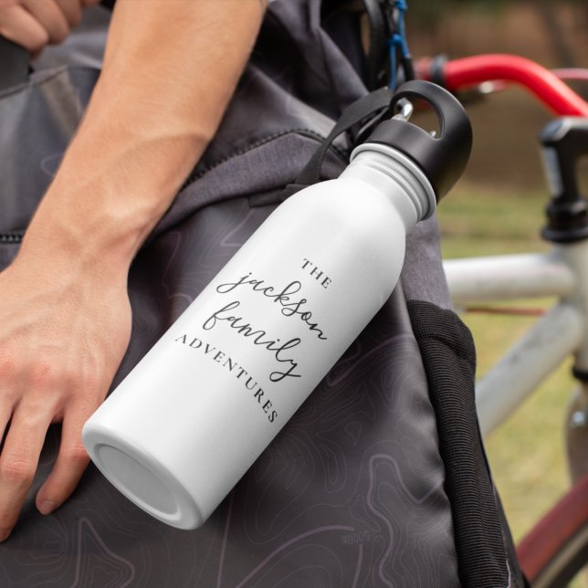 Family Adventures | Original Modern Minimalist 710 Ml Water Bottle (Creator Uploaded)