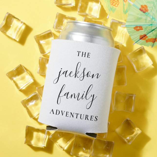 Family Adventures | Original Modern Minimalist Can Cooler (In Situ Summer)