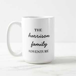 Family Adventures Original Modern Minimalist  Coffee Mug