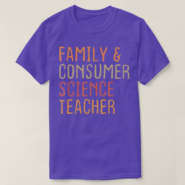 Family and Consumer Science Facs Teacher Back To S T-Shirt (Design Front)