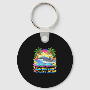 Family And Friends Caribbean Cruise 2026 Tee Beach Key Ring