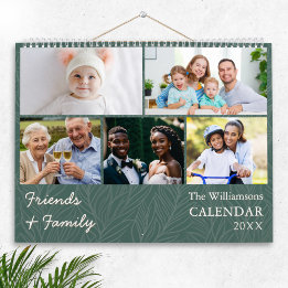 Family and Friends Multi Photo Gallery Calendar