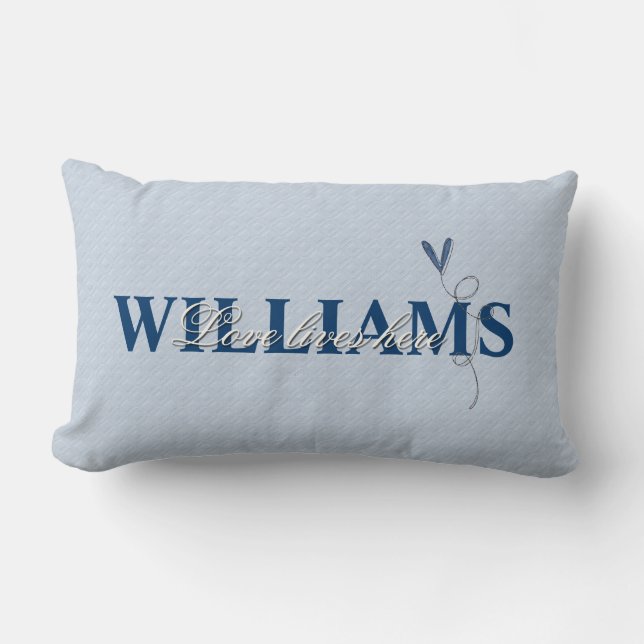 Family and Love Lumbar Cushion (Front)