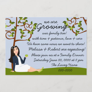 Family Apple Tree Invitation