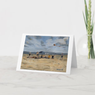 Family at the Beach by Trina Chow Card