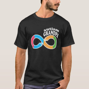 Family Autism Awareness Grandpa Rainbow Infinity S T-Shirt