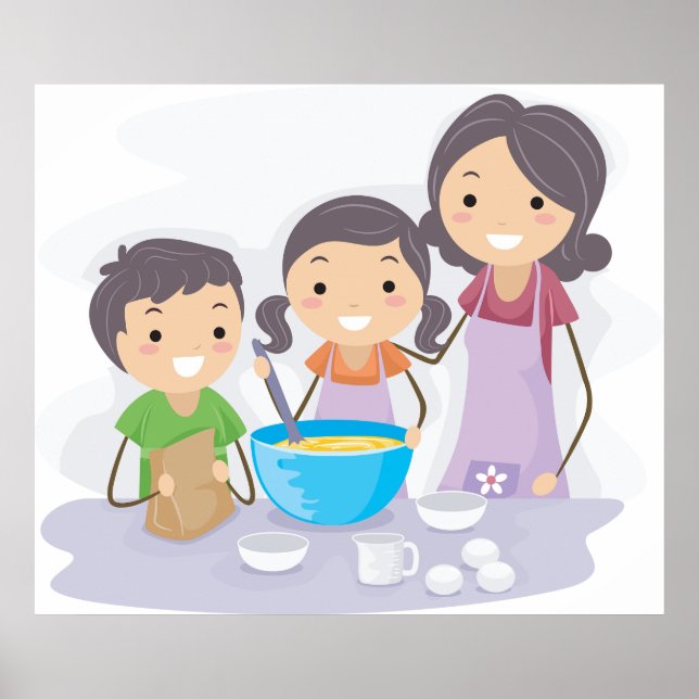 Family Baking Poster (Front)