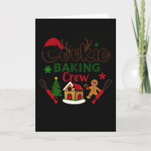 Family Baking Team Funny Christmas Cookie Baking C Card