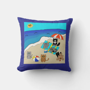 Family Beach Day Cushion