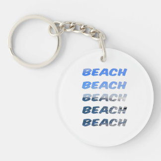 Family Beach Vacation Acrylic Keychain