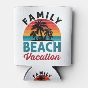 Family Beach Vacation Can Cooler