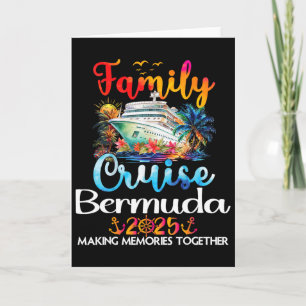 Family Bermuda Cruise Trip Vacation Bermuda Family Card