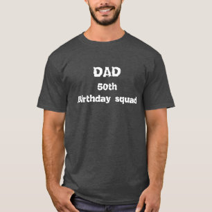 Family Birthday squad Personalized 50th birthday T-Shirt