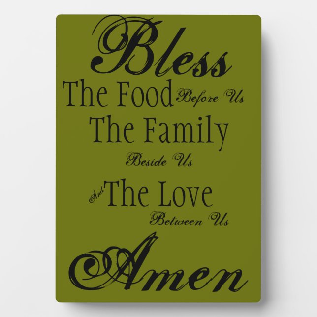 Family Blessing Plaque (Front)