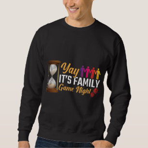 Family Board Game Night Gift Dice Card Games Sweatshirt