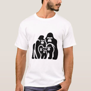 “Family Bond Gorilla T-Shirt Design”