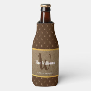 family brand name brown label bottle cooler