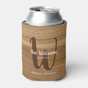 family brand name wood grains can cooler