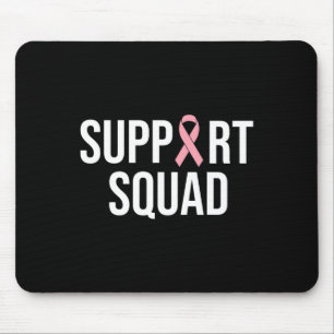 Family Breast Cancer Awareness Pink Ribbon Support Mouse Mat