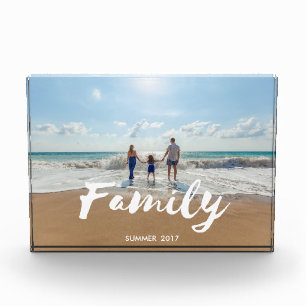 Family Brush Typography Photo Block