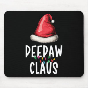 Family Bunnyaw Claus Christmas Santas Pajama Match Mouse Mat