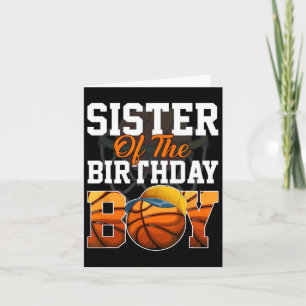Family Byller B-day Party Sister Bysketbyll Birthd Card