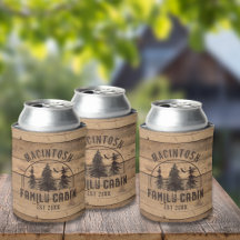Family Cabin Name Rustic Wood Personalised