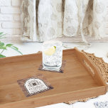 Family Cabin Rustic Wood Personalised Decor Square Paper Coaster<br><div class="desc">Enhance your cabin or home decor with these custom rustic coasters, designed to celebrate the essence of your family’s beloved retreat. Featuring a stunning woodgrain-inspired design, each coaster showcases a beautifully illustrated cabin that captures the warmth and cosiness of your family’s getaway. Personalise these coasters by adding your family name...</div>